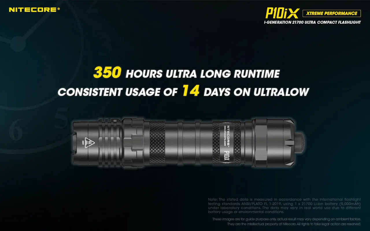 NITECORE P10iX i-Generation 21700 Ultra Compact Tactical Flashlight with 4000 lumens