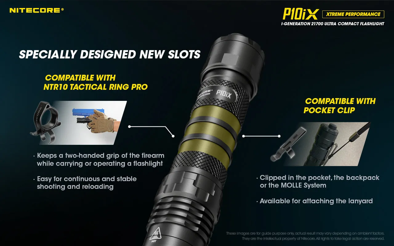 NITECORE P10iX i-Generation 21700 Ultra Compact Tactical Flashlight with 4000 lumens