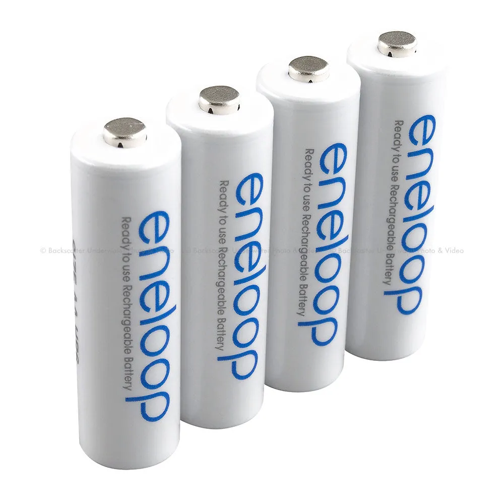 Panasonic 4-pack of Rechargeable Eneloop 2000mAH NiMh AA Batteries