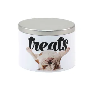 PawPrints Small Treat Tin, Bulldog