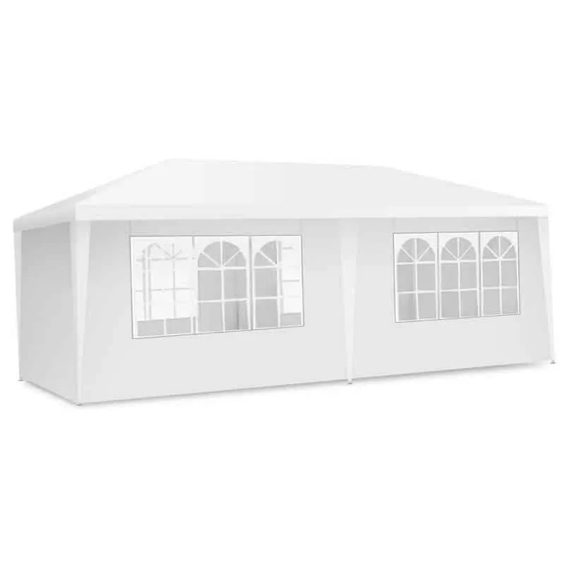 PulseMartix  10' x 20' Canopy Tent Heavy Duty Wedding Party Tent Outdoor Gazebo Tent with 6 Removable Sidewalls & Carrying Bag