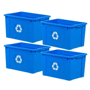 Recycling Box 4 Pack - 18 gal. (72 qt.)