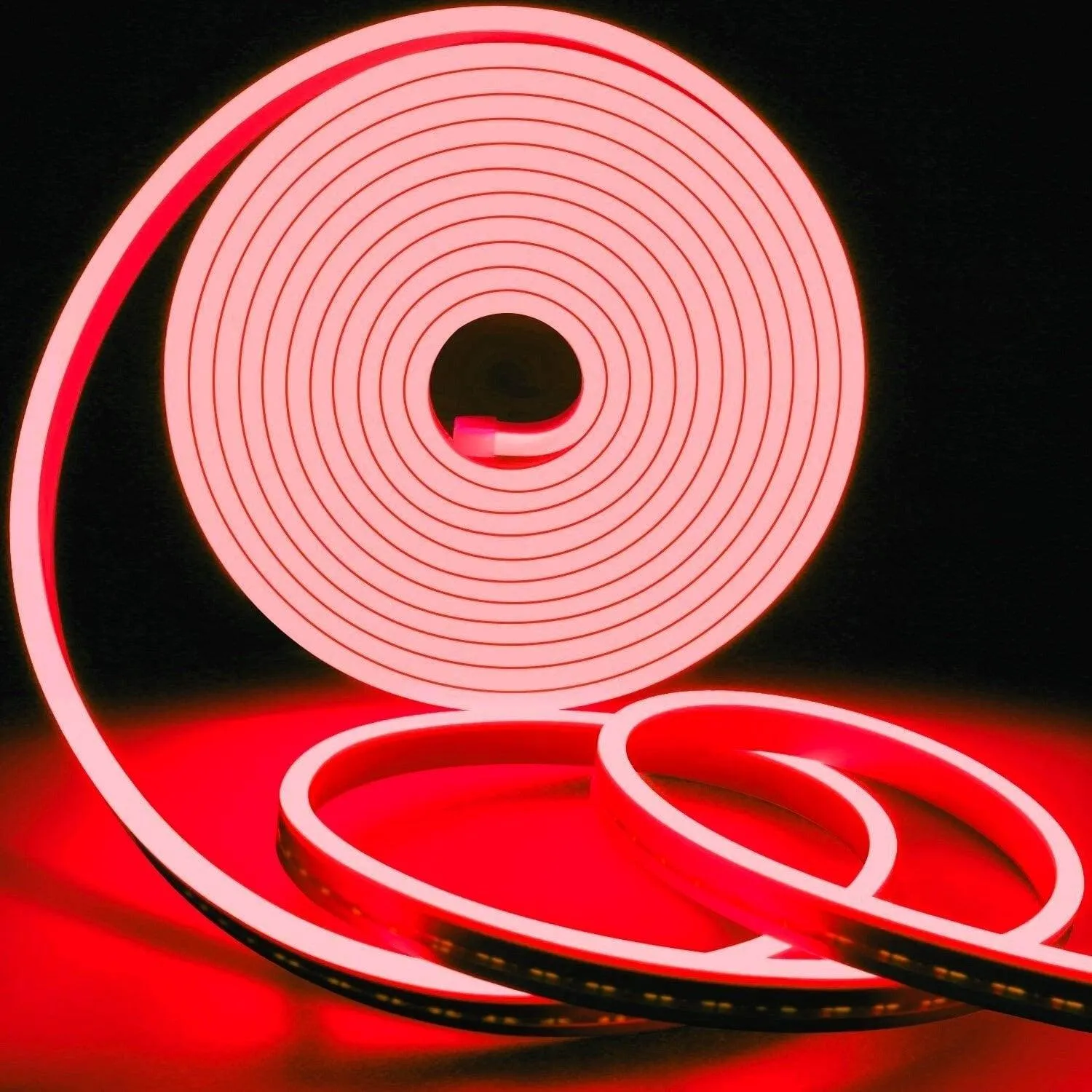 Red Neon Flex 12V 6x12mm 120LEDs/m IP65 Waterproof 2.5cm Cut Kit