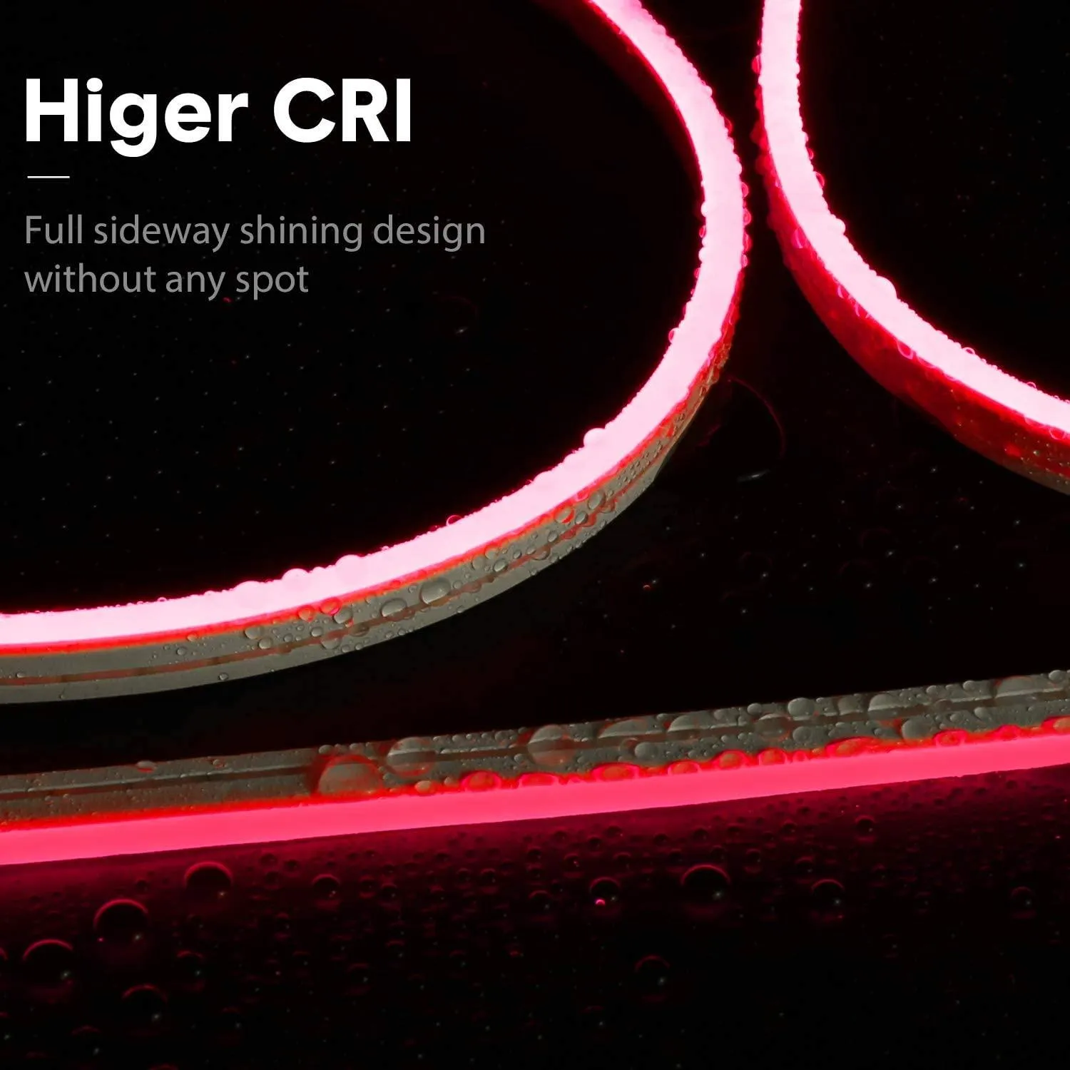 Red Neon Flex 12V 6x12mm 120LEDs/m IP65 Waterproof 2.5cm Cut Kit