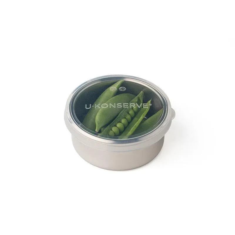 Round Container with Silicone Lid