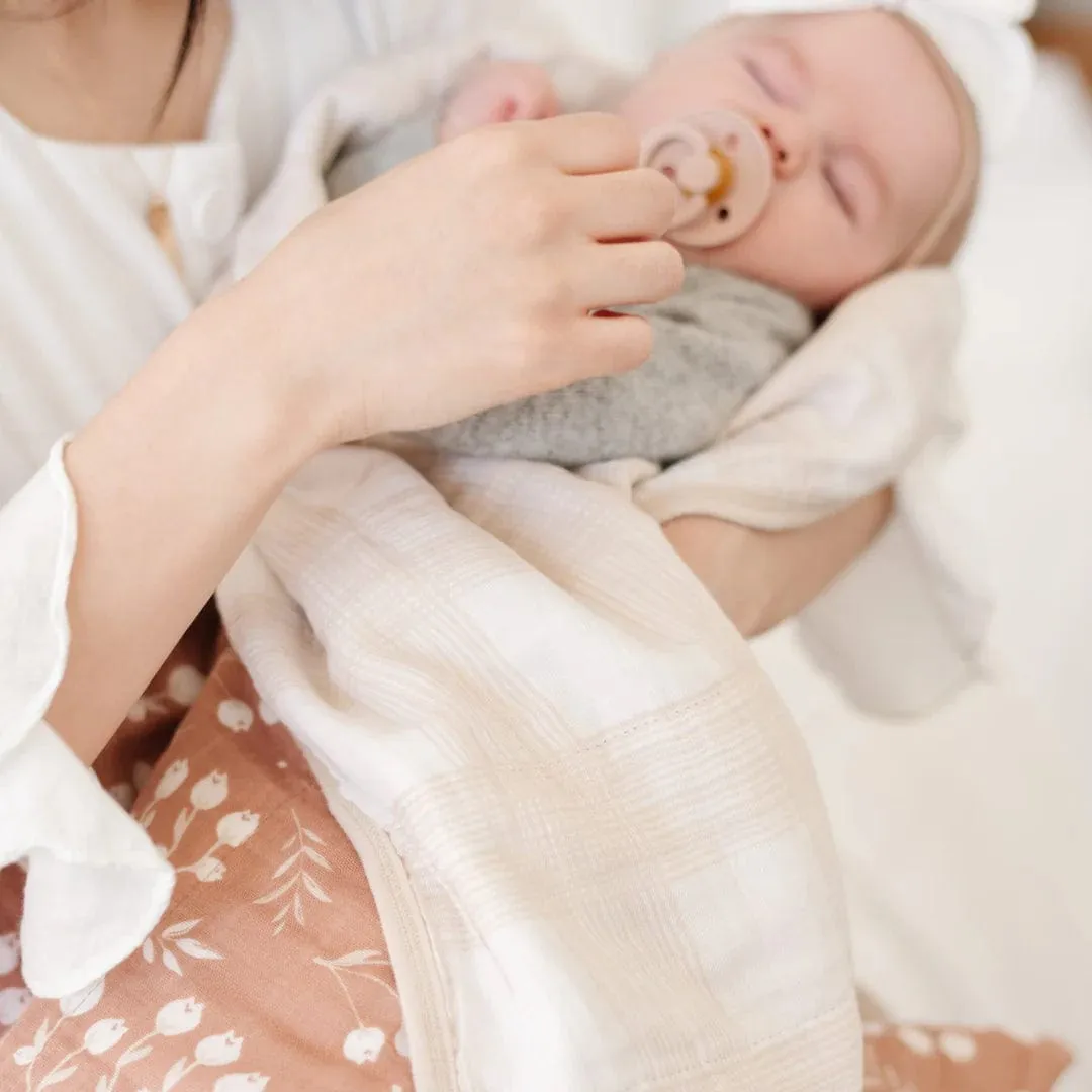 Simple Buds 4-Layer Cotton Muslin Quilt