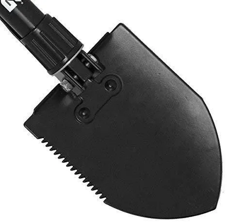 SOG Folding Shovel Survival Shovel – Entrenching Tool 18.25 Inch Foldable Shovel Camping Shovel w/ Wood Saw Edge and Tactical Shovel Carry Case (F08-N)