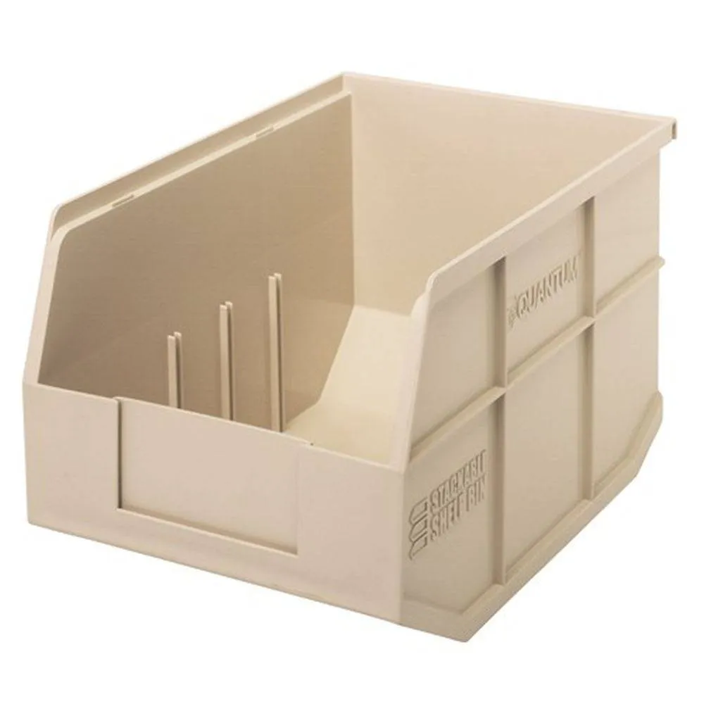 Stackable Shelf Bins 8-1/4"W x 12"L (6 Pack)