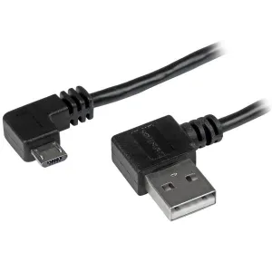 Startech.Com 1M 3 Ft Micro-Usb Cable With Right-Angled Connectors - M/M - Usb A To Micro B Cable - 3Ft Right Angle Micro