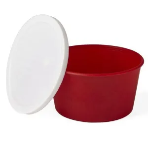 Stool Sample Fecal Specimen Cups, Red 250/Case