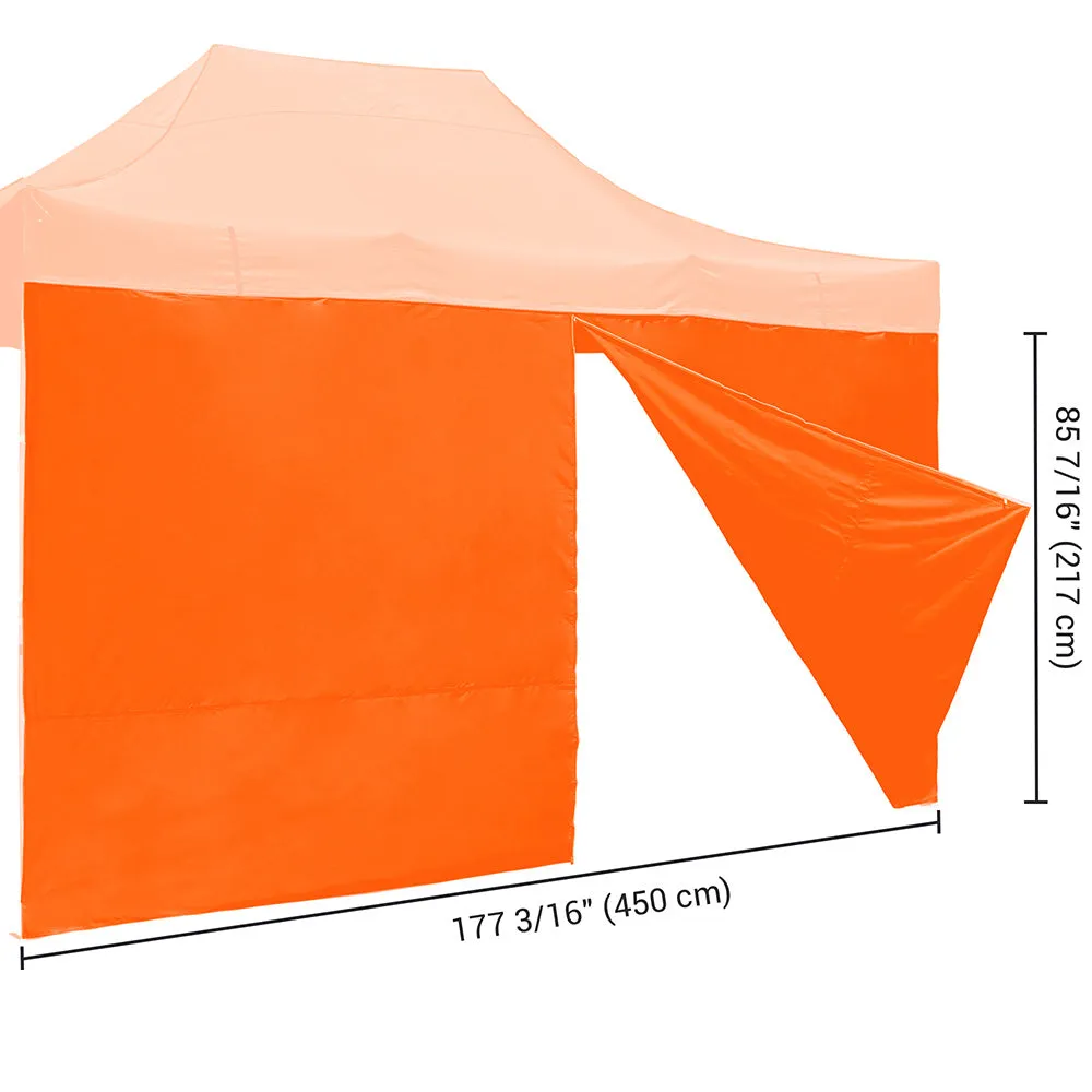 TheLAShop Canopy Sidewall Tent Walls with Zipper 15x7ft CPAI-84