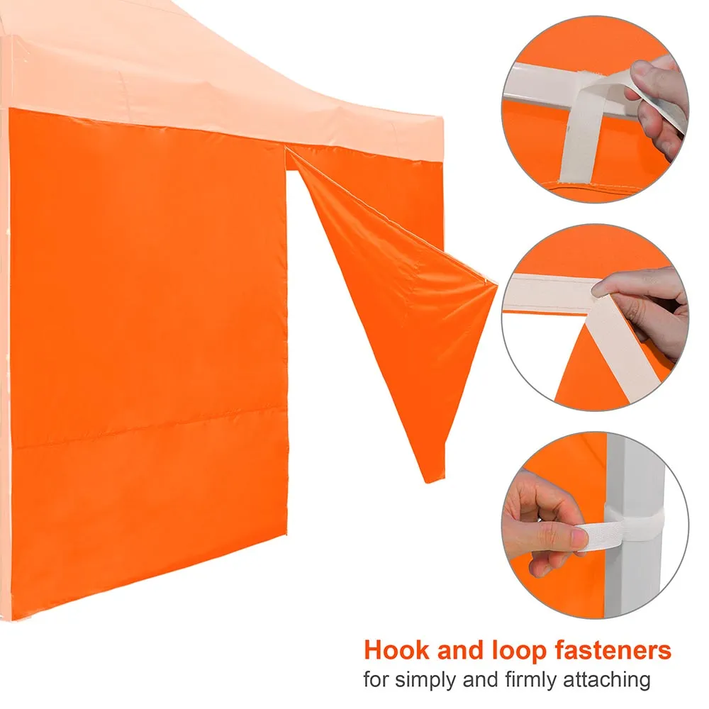 TheLAShop Canopy Sidewall Tent Walls with Zipper 15x7ft CPAI-84