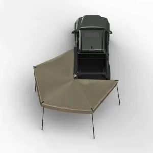 Tuff Stuff Overland 270 Degree Awning, Compact, Driver Side, C-Channel Aluminum, Olive