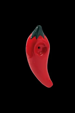 Wacky Bowlz Chili Pepper Ceramic Hand Pipe