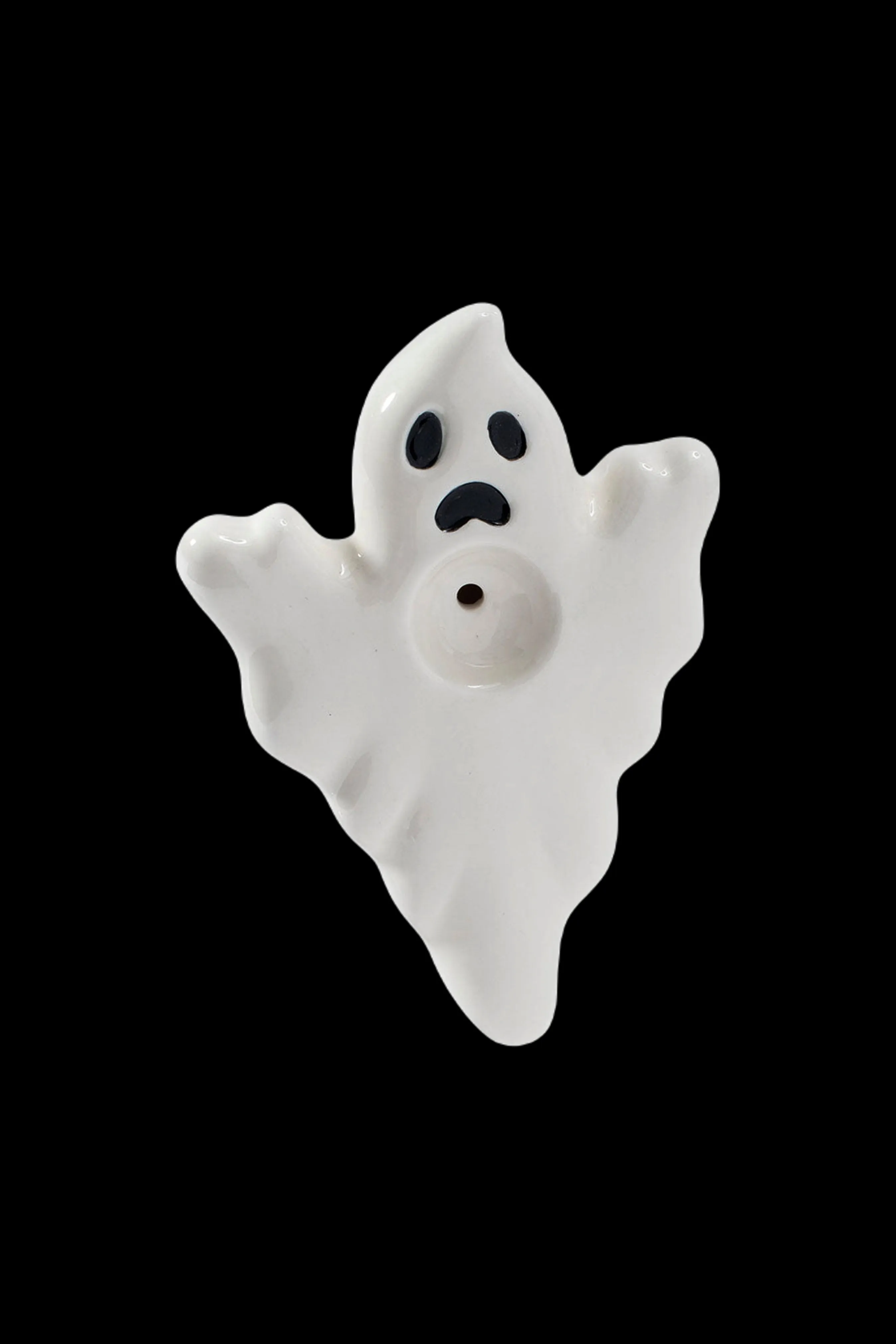 Wacky Bowlz Ghost Ceramic Hand Pipe