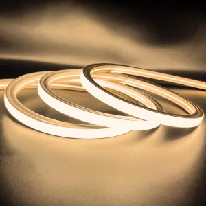 Warm White Neon Flex 3000K 48V 16x16mm Flat Shape Vertical Bending IP65 Waterproof LED Neon Flex Only