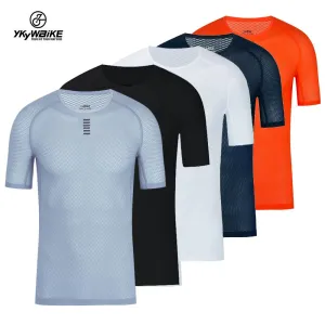 YKYW Men's Cycling Base Layers Pro Cool Mesh Superlight Breathable 5 Colors